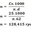Rumus Kecepatan Putaran Pada Mesin Bubut Adalah